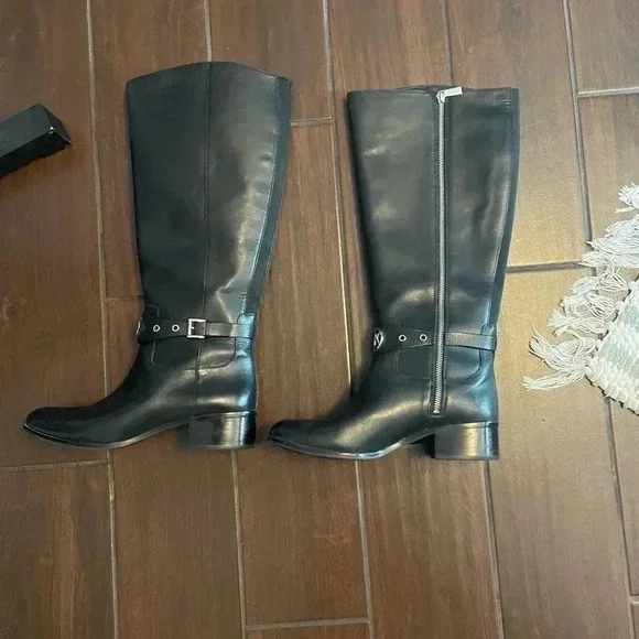 Michael Kors Black Leather Boots
